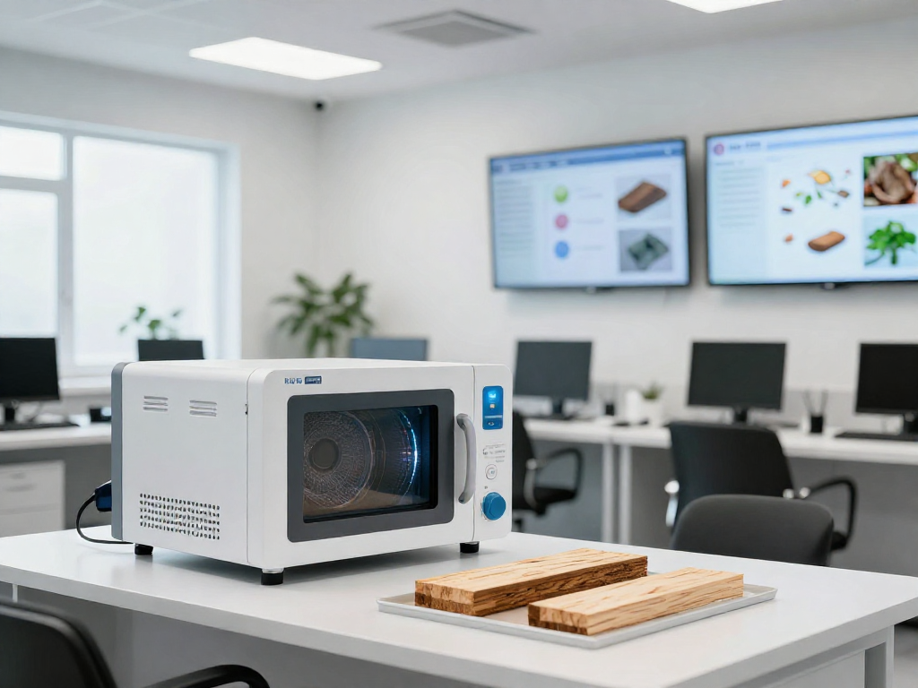 Effiziente Eliminierung von Tarli durch Microwave-Tarntreatment und moderne Technologien für Holzverarbeitung.